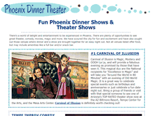 Tablet Screenshot of dinnertheaterphoenix.info